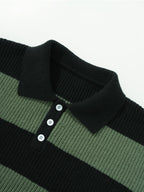 Sawyer | Color-Blocked Button-Neck Sweater