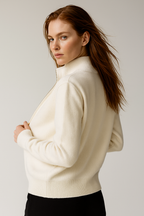 Jean | Wool Zip-Up Cardigan for Women