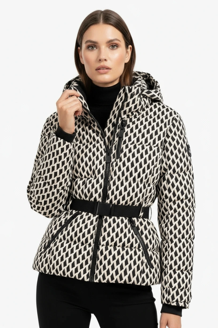Frieda Belted Hooded Puffer Jacket