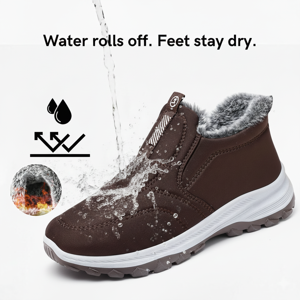 Women's Anti-Slip Fleece-Lined Winter Shoes