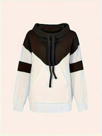 Gretchen | Color-Block Hooded Pullover