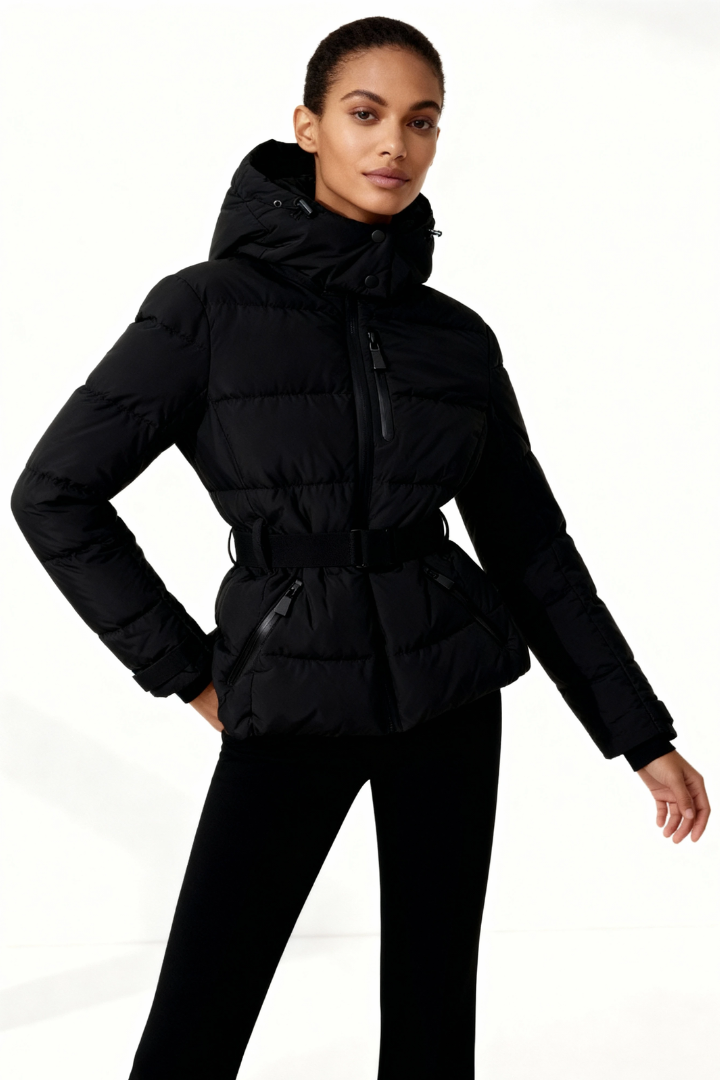 Frieda Belted Hooded Puffer Jacket