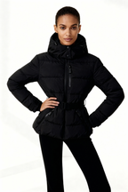 Frieda Belted Hooded Puffer Jacket