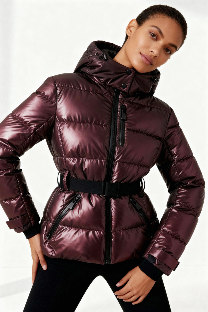 Frieda Belted Hooded Puffer Jacket