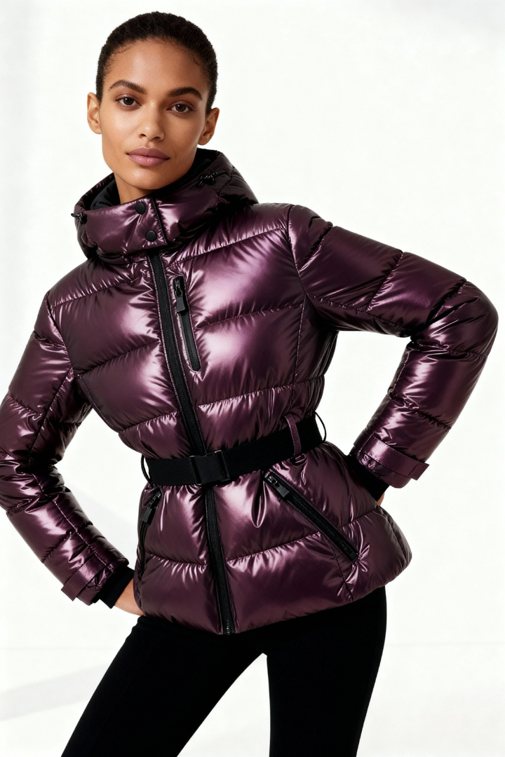 Frieda Belted Hooded Puffer Jacket