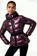Frieda Belted Hooded Puffer Jacket