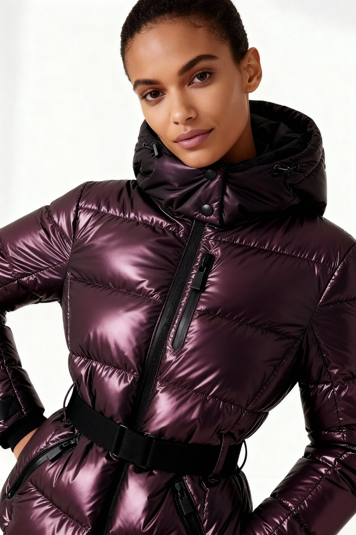 Frieda Belted Hooded Puffer Jacket