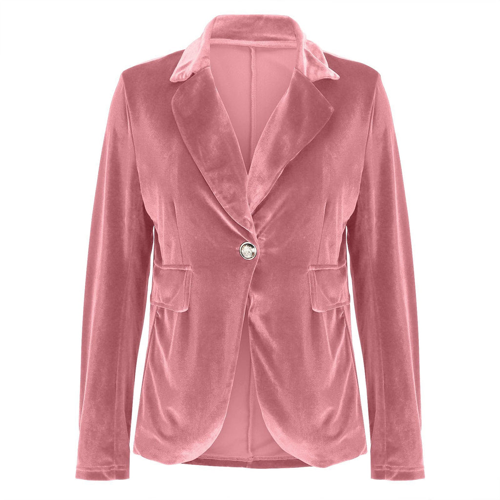 Women's Elegant Velvet Blazer