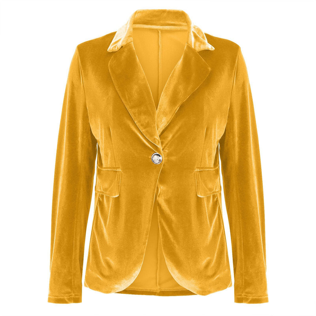 Women's Elegant Velvet Blazer