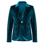 Women's Elegant Velvet Blazer