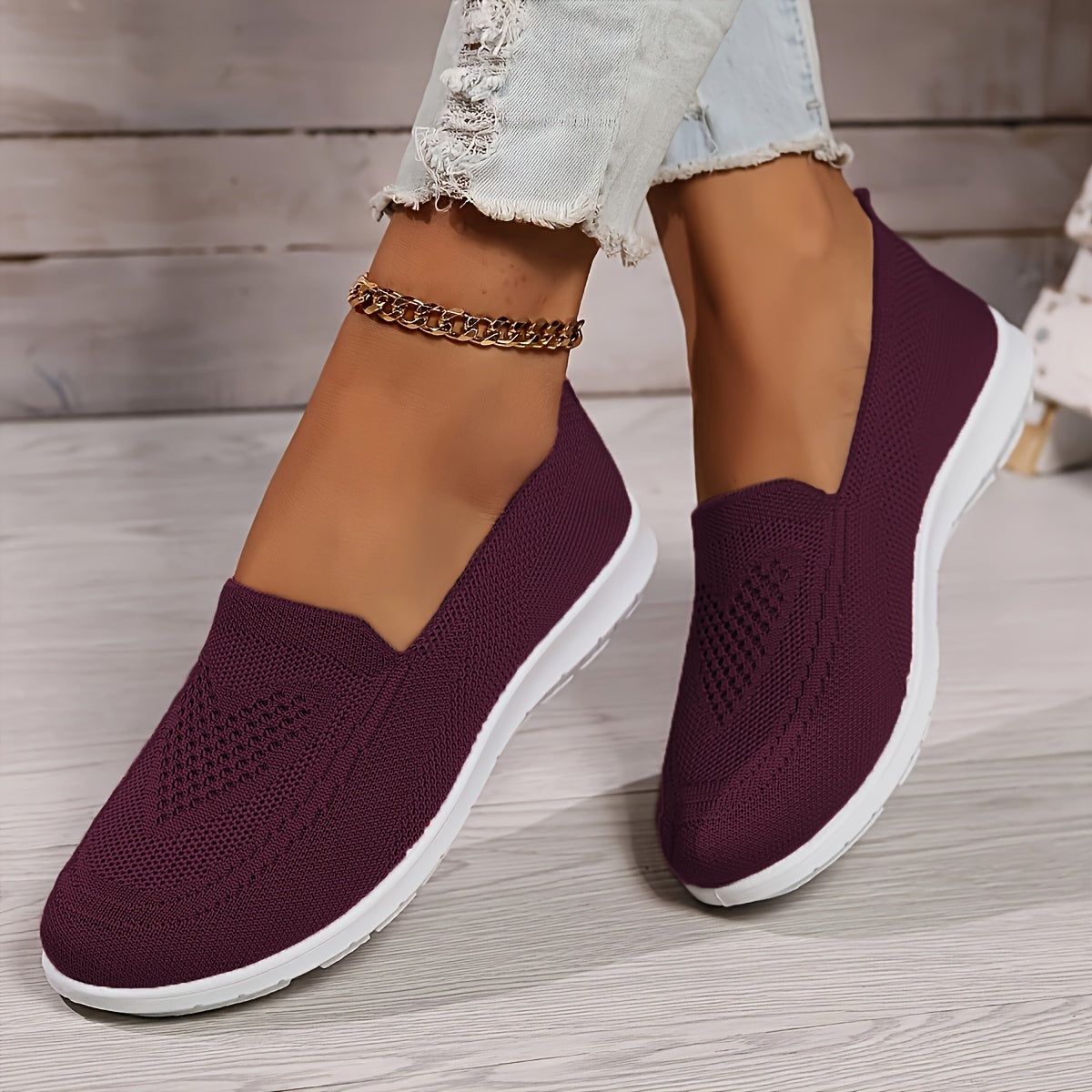 Elara | Women's Orthopedic Knit Slip-On Shoes