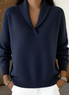 LORETTA™ | Elegant Shawl Collar Sweater