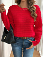 Roselle | Women's V Neck Bow Detail Knit Sweater