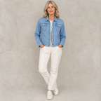 Marin | Timeless Women's Denim Jacket with Button Closure and Practical Pockets