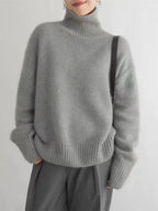 AZZURRA Renelora Women's Turtleneck Sweater Chunky Knit Long Sleeve