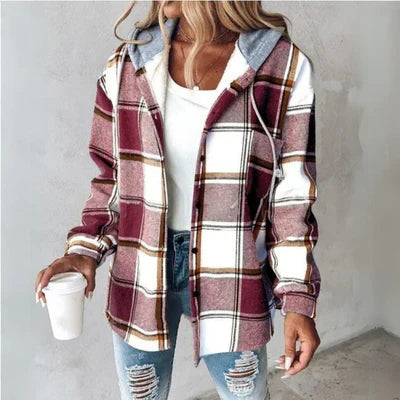 AUTUMN™ | Cozy Plaid Hooded Jacket
