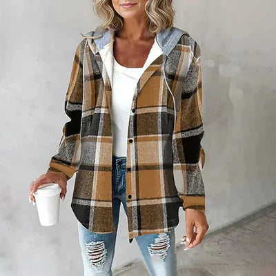 AUTUMN™ | Cozy Plaid Hooded Jacket
