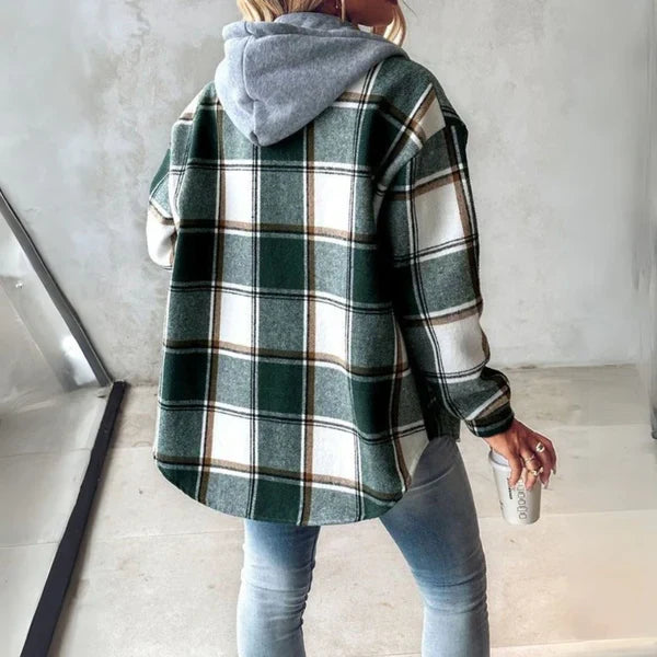 AUTUMN™ | Cozy Plaid Hooded Jacket