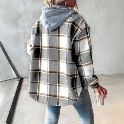 AUTUMN™ | Cozy Plaid Hooded Jacket