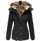 Rita Quilted Faux Fur Hood Jacket