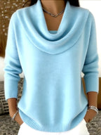 SERENADE™ | Classic Draped Neck Sweater