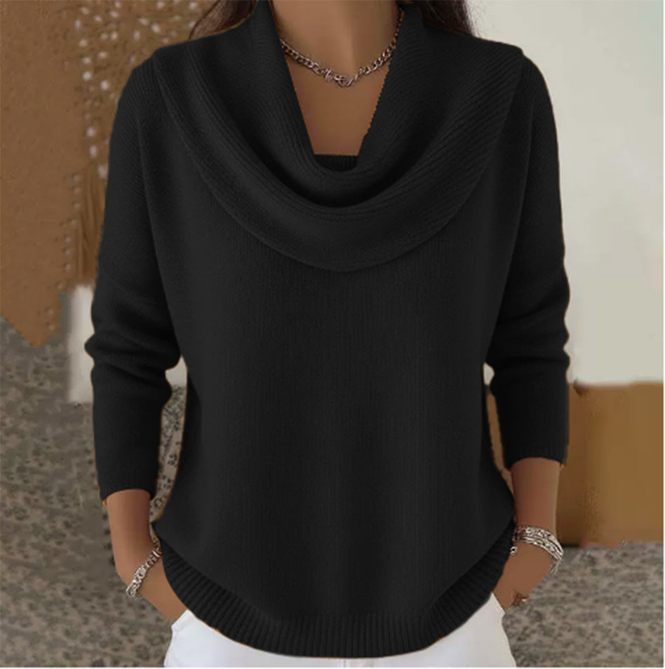 SERENADE™ | Classic Draped Neck Sweater