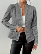 ISADORA™ | Elegant Textured Knit Blazer