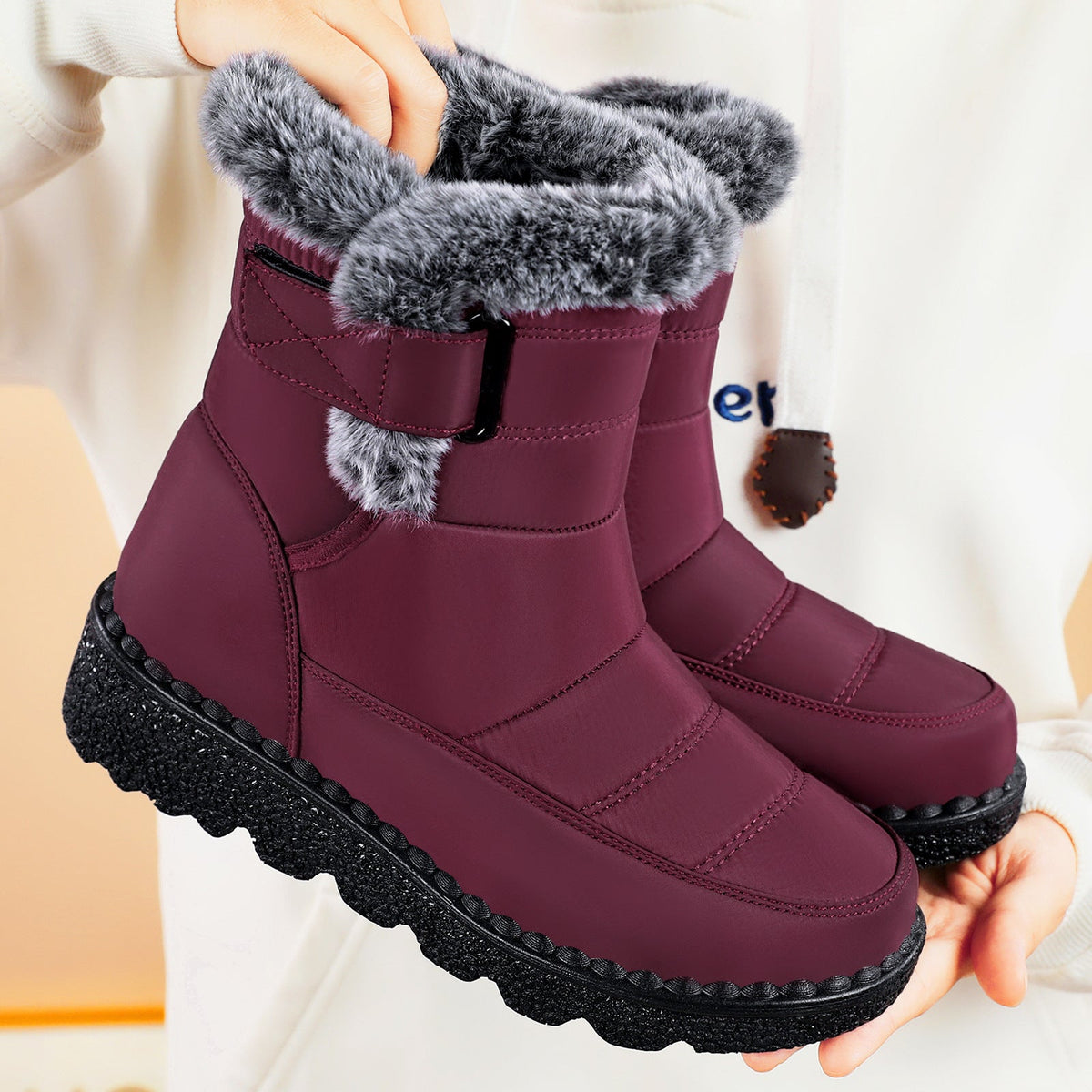 Women's Anti-Slip Faux Fur Winter Boots