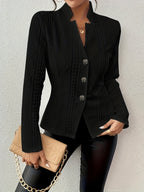 ISADORA™ | Elegant Textured Knit Blazer