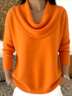 SERENADE™ | Classic Draped Neck Sweater
