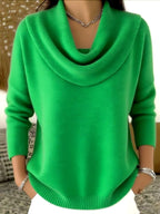 SERENADE™ | Classic Draped Neck Sweater