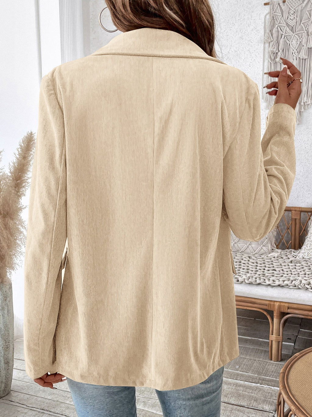 Vivian Corduroy Double-Breasted Blazer