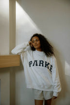 Women's Oversized Hoodie with Chenille Lettering