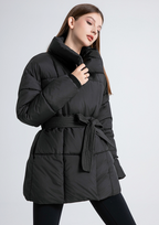 Ainsley Belted Quilted Puffer Jacket