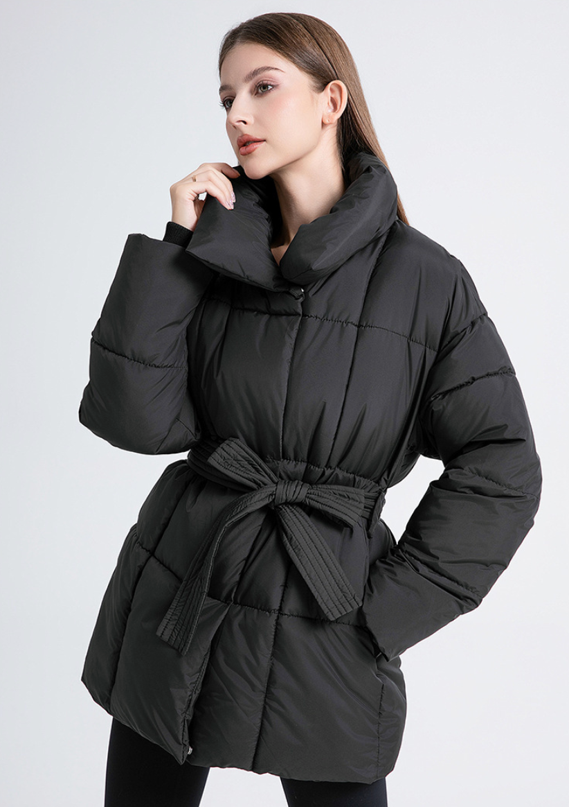 Ainsley Belted Quilted Puffer Jacket