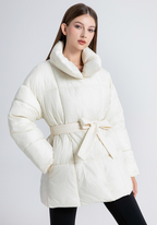 Ainsley Belted Quilted Puffer Jacket