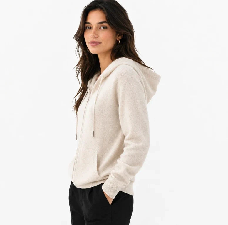Women's Merino Wool Full-Zip Hoodie