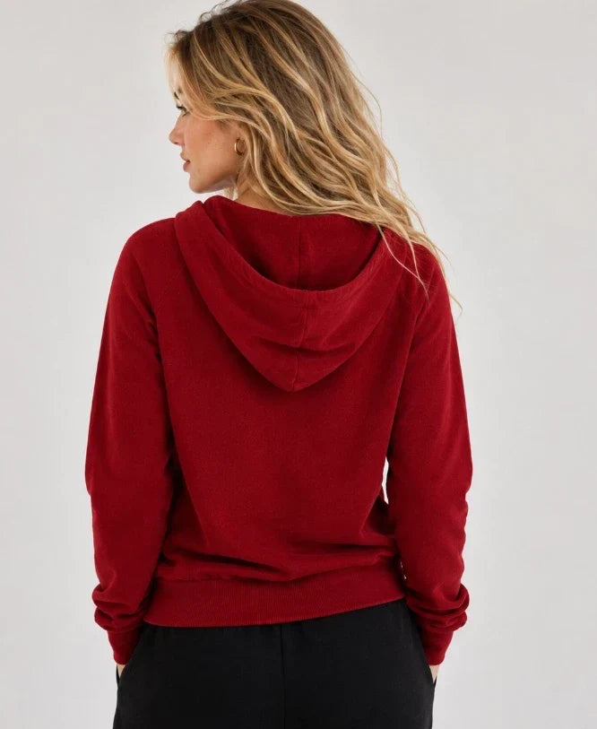 Women's Merino Wool Full-Zip Hoodie