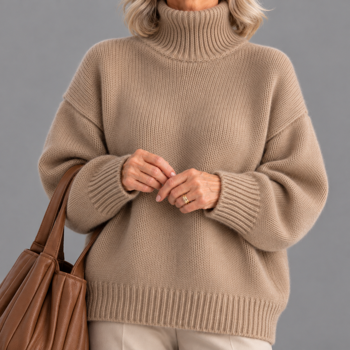 Amaya | Luxe Cashmere Turtleneck Sweater