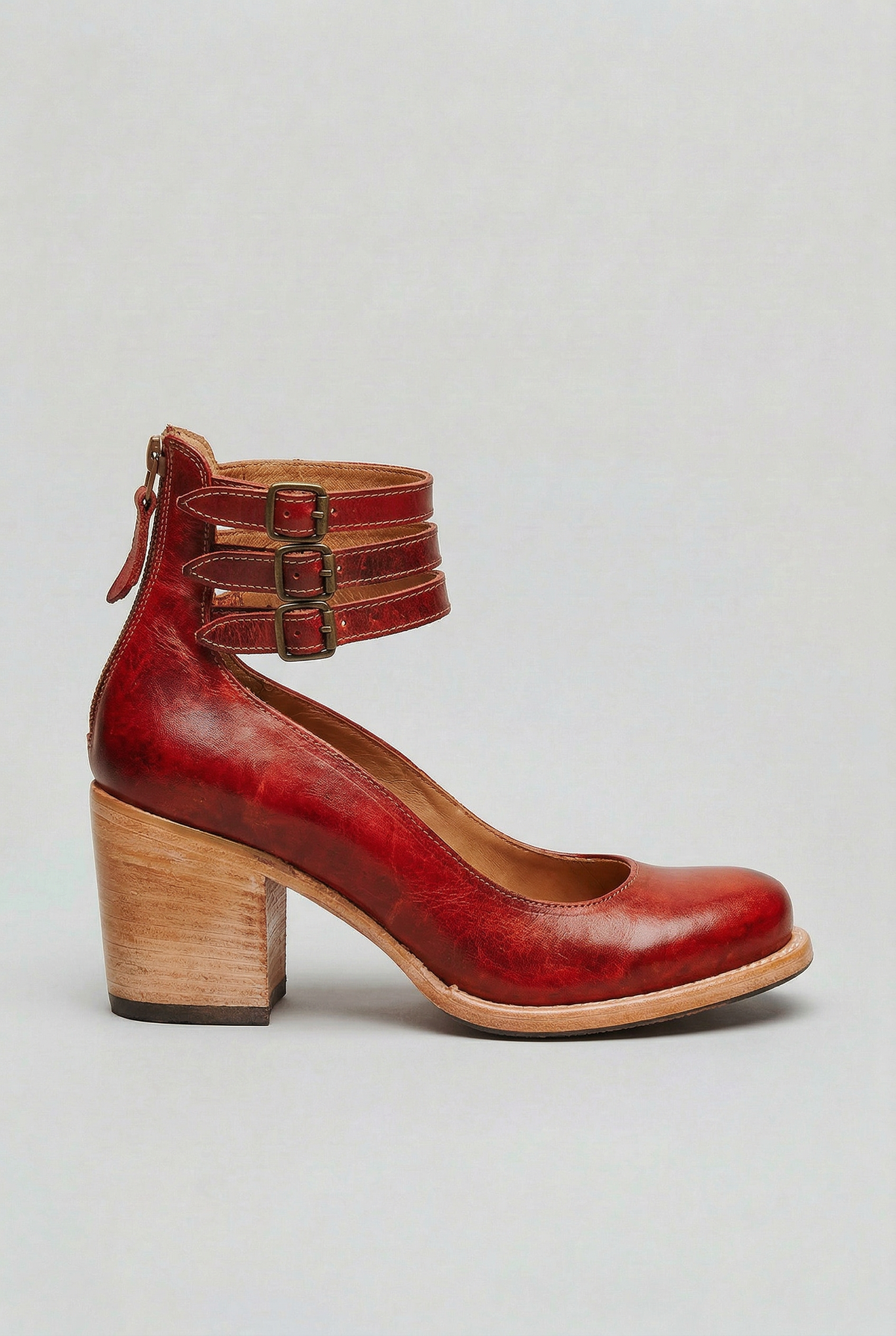 Women’s Boots | Block Heel with Buckle Straps