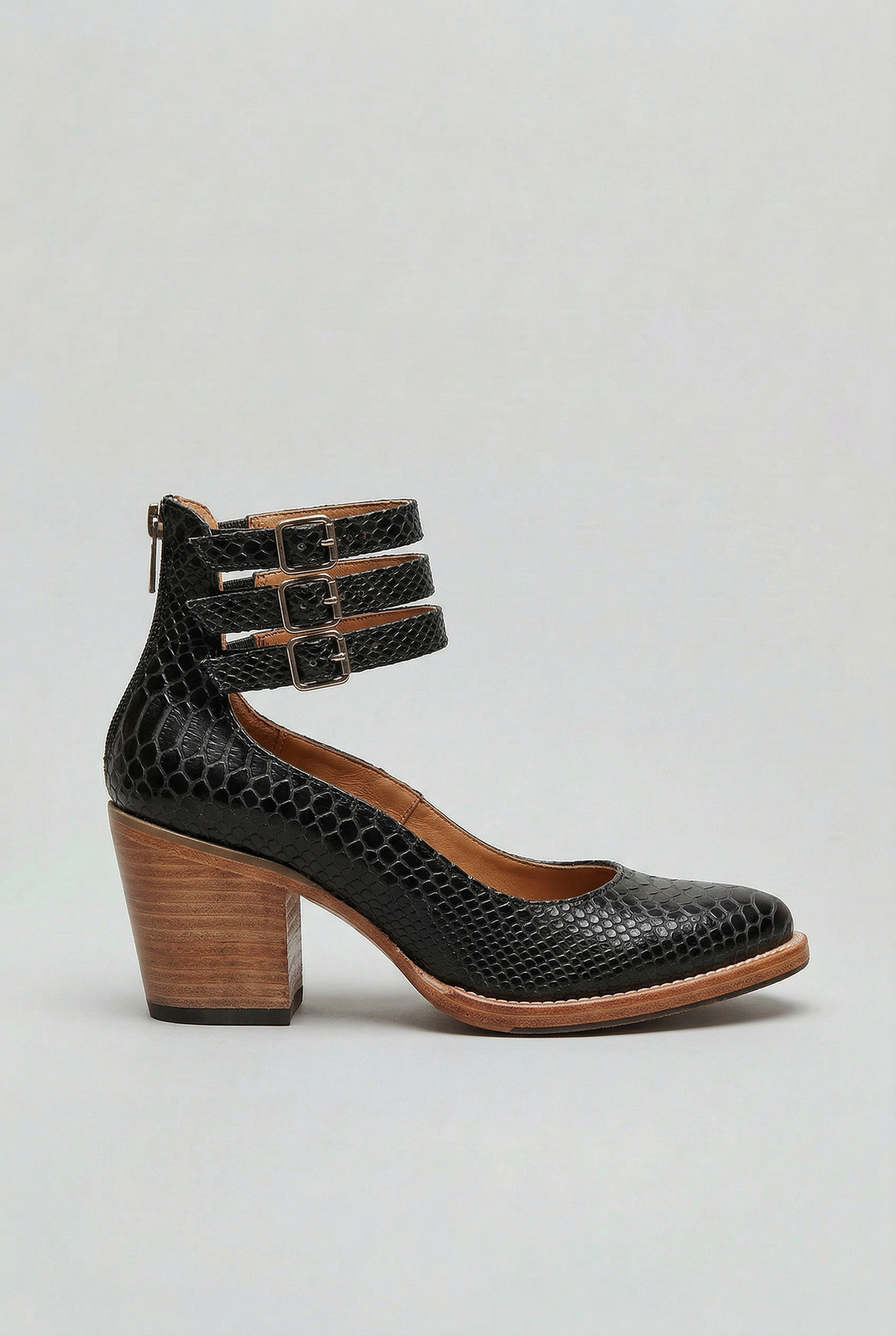 Women’s Boots | Block Heel with Buckle Straps