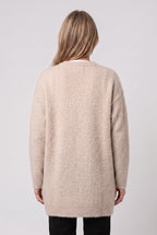 Women's Cardigan | Longline Button-Front