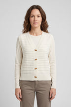 Women's Cardigan | Sleeveless Toggle-Button Knit
