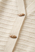 Women's Cardigan | Sleeveless Toggle-Button Knit
