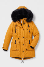 Women’s Coat | Hooded Button Front
