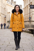 Women’s Coat | Hooded Button Front