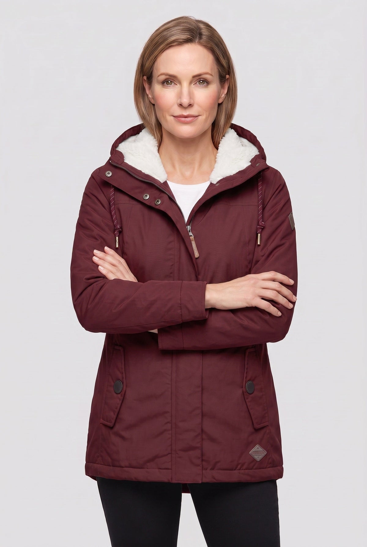 Women’s Coat | Hooded Zip Front