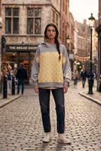 Women's Hoodie | Embroidered Panel Pullover
