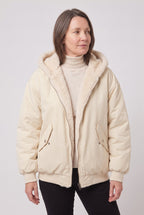 Women's Jacket | Hooded Faux Fur Trim