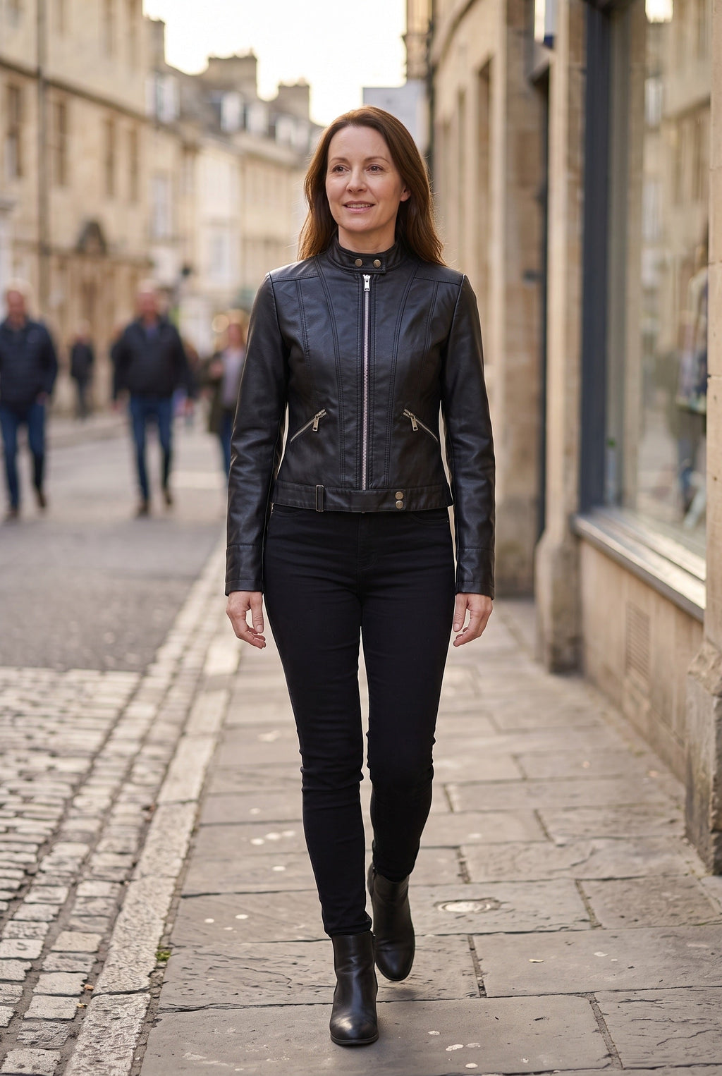 Women's Jacket | Leather-Look Biker